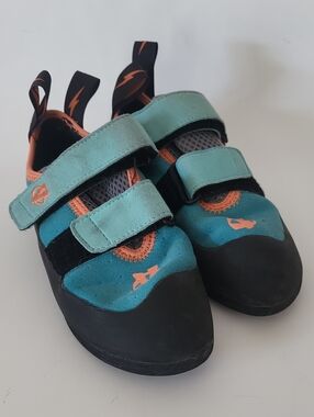 Evolv Elektra Climbing Shoes Jade/Seapine Size 5.5